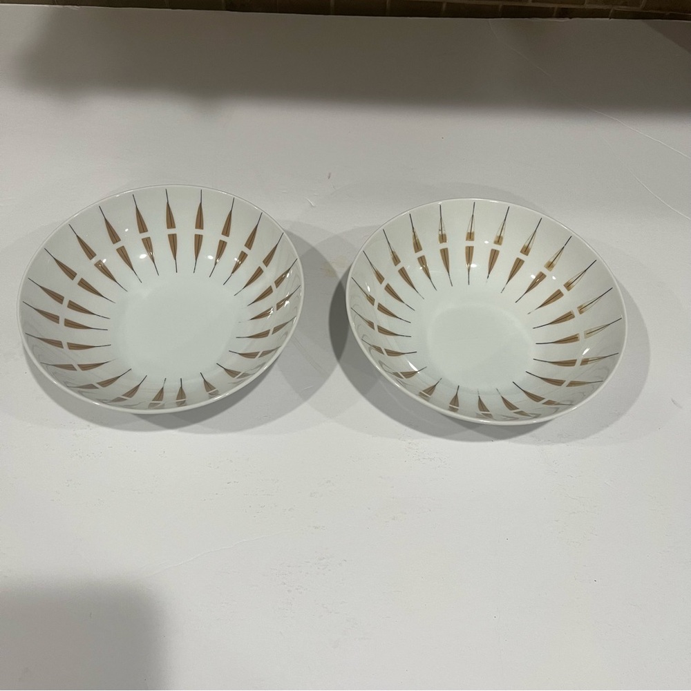 Elite fine China. Narumi cereal bowls (2)JAPAN Tango 5373. From 1950s